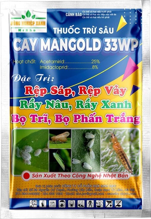 thuốc trừ sâu CAYMANGOLD 33WP  100g