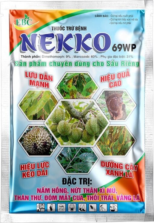 NEKKO 69WP thuốc đặc trị nấm bệnh trên cây sầu riêng