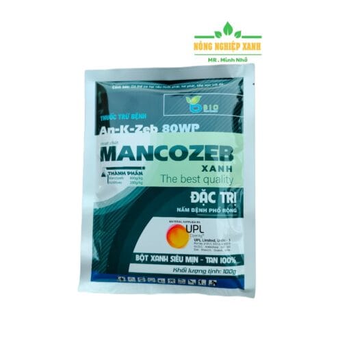 Thuốc trừ bệnh MANCOZEB xanh 800WP gói 100g