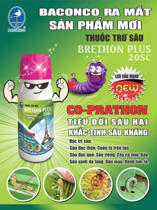 Thuốc trừ sâu BRETHON PLUS 20SC đặc trị sâu kháng