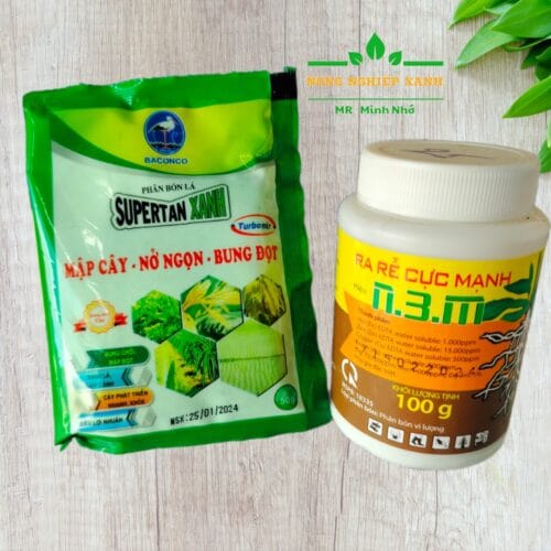 combo N3M + SUPER TAN XANH chuyê khích rễ kích chồi cho cây