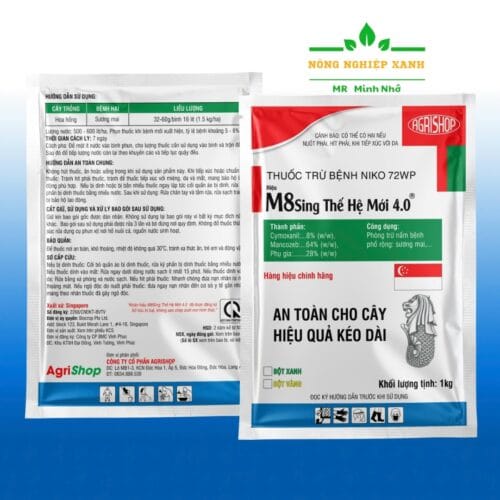 thuốc trừ bệnh NIKO 72WP  ( hiệu M8 ) đặc trị sương mai , mốc sương ( 100g)