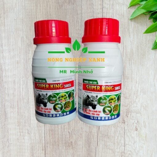 Thuốc trừ sâu  SUPER KING 500SL Đặc trị bj phấn trắng ,rầy lưng trắng , rầy xanh , rầy nâu...