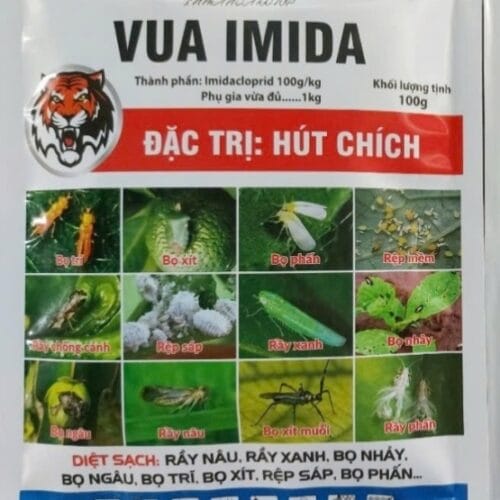 thuốc trừ sâu VUA IMIDA 100WP đặc trị hút chích ( gói 100g)