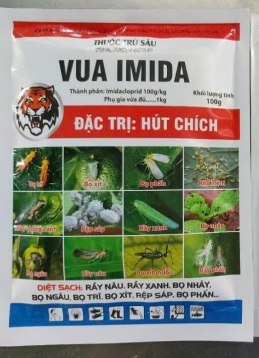 thuốc trừ sâu VUA IMIDA 100WP đặc trị hút chích ( gói 100g)